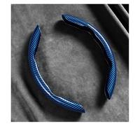 Funda Protectora para Volante de Coche para Ford para Escape para Expedition para Explorer para Fiesta para Focus para Fusion para Cubierta de Volante de Fibra de Carbono segmentada(Blue)