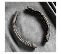 Funda Protectora para Volante de Coche para Ford para Escape para Expedition para Explorer para Fiesta para Focus para Fusion para Cubierta de Volante de Fibra de Carbono segmentada(Yellow)