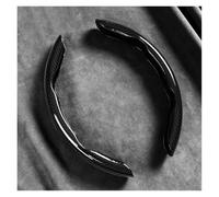 Funda Protectora para Volante de Coche para Ford para Escape para Expedition para Explorer para Fiesta para Focus para Fusion para Cubierta de Volante de Fibra de Carbono segmentada(Black)