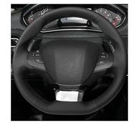 Funda Protectora para Volante de Coche para Peugeot 308 2014-2017, Envoltura de Cuero de Microfibra para dirección, protección para Volante, Cubierta para Volante, Cuero DIY(Red Thread)
