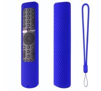 Funda protectora para Xiaomi Mi TV P1 50 43 P1E Q1 75 Q1E 55 XMRM-19 Mando a distancia por voz Funda de silicona suave a prueba de polvo anticaídas Funda protectora (azul)
