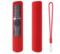 Funda protectora para Xiaomi Mi TV P1 50 43 P1E Q1 75 Q1E 55 XMRM-19 Mando a distancia por voz Funda protectora de silicona suave a prueba de polvo anticaídas (rojo)