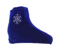 Funda protectora para zapatos de patinaje artístico hecha de forro polar grueso, absorbe la humedad y evita el óxido, la banda elástica garantiza un ajuste seguro durante el viaje o almacenamiento (M