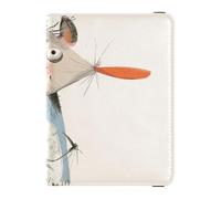 Funda protectora personalizable de piel con diseño de animales divertidos para pasaporte y tarjeta de vacunación, organizador de documentos, accesorios impermeables, divertido animal, 1 size