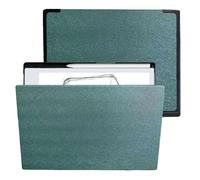 Funda protectora plegable de piel sintética con soporte para bolígrafos, para 2 tabletas de papel, ranura para bolígrafo portátil