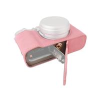 Funda protectora portátil de estilo retro con diseño inferior de apertura y correa de hombro de repuesto para X100VI, Pink, Estilo retro