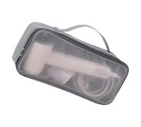 Funda protectora portátil de nailon para secadora de pelo, planchas planas, interior seguro, cierre con cremallera, funda protectora para secador de pelo para viajes, gris, Talla única