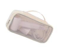 Funda protectora portátil de nailon para secadora de pelo, planchas planas, interior seguro con cierre, organizador de herramientas de calor con cremallera, albaricoque, Talla única