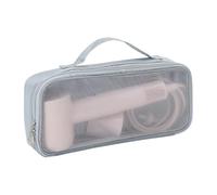 Funda protectora portátil de nailon para secadora de pelo, planchas planas, interior seguro con cierre, organizador de herramientas de calor con cremallera, Blue, Talla única