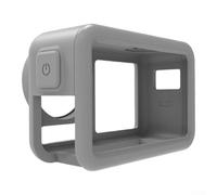 Funda protectora probada para DJI Action 5 Pro con composición patentada de TPU+PC y recortes medidos para un ajuste consistente (gris)