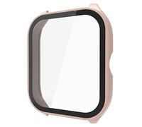 Funda protectora + protector de pantalla compatible con 4 con película de vidrio templado para reloj inteligente de policarbonato
