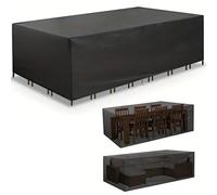 Funda protectora rectangular for muebles de jardín y patio, tamaño 120, for exteriores, doble sofá(155X95X68)