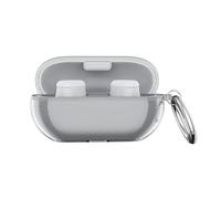 Funda protectora resistente a los golpes para Beats Solo Buds, color negro y rojo.