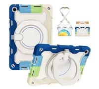 Funda protectora resistente para Huawei MatePad SE de 10,4 pulgadas 2023, soporte giratorio de 360°, correa de hombro, soporte para lápiz y anillo de mango, cubierta a prueba de golpes para niños y
