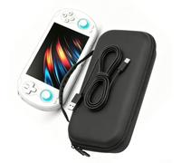 Funda protectora rígida compatible con dispositivo de juego de mano Anbernic Rg Vita Pro con interior de ajuste personalizado y espacio de almacenamiento adicional, color negro