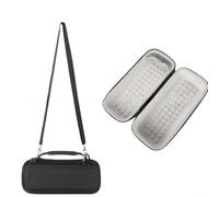 Funda protectora rígida de transporte para altavoz Bose para Soundlink Revolve Plus, caja de viaje al aire libre a prueba de polvo con asa, color gris (negro)