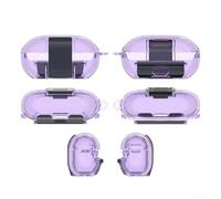Funda protectora rígida para auriculares Beats Solo Buds con carcasa ABS a prueba de golpes y diseño compacto para viajes en color morado (morado)
