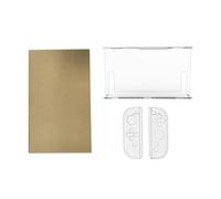 Funda protectora rígida transparente resistente y ligera, a prueba de golpes, carcasa transparente para consolas, 2 consolas, funda rígida protectora