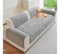 Funda Protectora Sofa, Fundas de Sofá Súper Suave Jacquard Espesado, Fundas Sofá Antideslizante Universal, para 2 3 4 Plazas Gatos Perros y Mascotas(Grey,90x160cm)