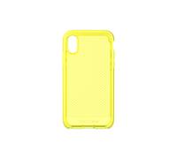 Funda protectora Tech Enterprises para iPhone X/XS con dise o fino y FlexShock - Evo Check - Amarillo ne n