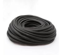 Funda protectora térmica de fibra de vidrio, Black Braided Fiberglass Sleeve High Temperature 600 Deg Insulation 1-10mm 10m(4mm)