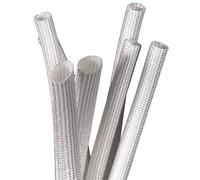 Funda protectora térmica de fibra de vidrio, High Temperature Fiberglass Insulation Sleeve, 1-50mm Inner Diameter, 1/2/5M Length(Inner Diameter 7mm 5M)
