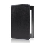 Funda Protectora Textura Cuero Envejecido para Kindle Paperwhite 12.ª Gen (7 pulgadas) KPW6 Black