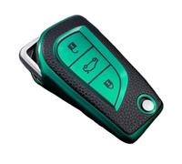 Funda Protectora TPU para Llave Coche Cubierta Completa para Toyota para Corolla para Altis para Auris para Yaris para Camry RAV4 para Verso TC IM(Verde)