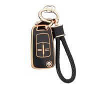 Funda Protectora TPU para Llave Coche para Vauxhall para Opel para Astra J para Corsa D para Vectra C para Zafira L778 para Insignia(Black Gold,Set 2)