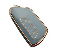 Funda Protectora TPU para Llave Coche para VW para Golf 8 MK8 ID-4 ID-6 para Skoda para Octavia A8 para Seat para Leon FR MK4 para Cupra Funda Llave(Gray)