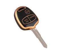 Funda Protectora TPU para Llave para Mitsubishi para Lancer EX para Evolution para Grandis para Outlander para Triton para Pajero ASX 2/3 Botones(Black Gold,3 Button)