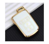 Funda Protectora TPU para Llaves Coche De 2 3 Y 4 Botones para Toyota para Alpard para Vellfire HV para Noah para Voxy para Esquire Y para Sienta(B - White)
