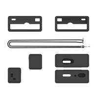 Funda protectora transparente anticaídas para Kodak Charmera con llavero para cámara digital, carcasa suave de silicona específica para cámara, Black, Funda protectora