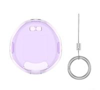 Funda protectora transparente de policarbonato para Tamagotchi-Uni, cobertura completa, protector virtual para mascotas, antihuellas, antiarañazos, protector de pantalla (morado)