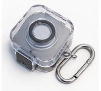 Funda Protectora Transparente de TPU con Cierre de Seguridad y Llavero para Estuche de Carga Oura Ring Gen 4
