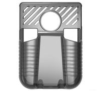 Funda protectora transparente de TPU para consola de juegos Anbernic RG406V que ofrece agarre ergonómico y protección de esquina reforzada (transparente oscuro)