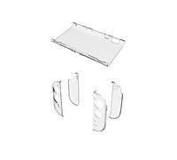 Funda Protectora Transparente para 2, Carcasa Dividida, Anticaídas, Transparente para Consola de Juegos.