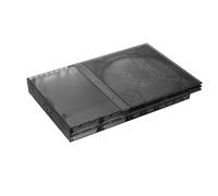 Funda protectora transparente para consolas PS2 serie 9XXXX/7XXXX, carcasa de repuesto para PS2 Slim 9XXXX 7XXXX, accesorio de consola de videojuegos retro (7XXXX negro transparente)