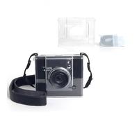Funda protectora transparente para Instax Wide Evo, material de policarbonato antigolpes, con correa ajustable para el hombro, cámara, organizador de viaje, funda protectora a prueba de polvo