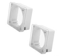 Funda protectora transparente para interruptor, carcasa de montaje en panel para CN101 CN102 L701 L702, cubierta de plástico resistente a la intemperie con tamaño de 72 x 72 mm para protección de