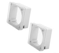 Funda protectora transparente para interruptor de tiempo CN101 CN102 - Cubierta de plástico a prueba de polvo 72x72mm Recinto de montaje en panel (2PCS)