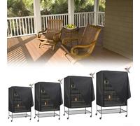 Funda protectora transpirable para jaulas de pájaros, tela Oxford 210D, impermeable y resistente al polvo, para jaulas de 48 x 48 x 102 cm, mejora las condiciones de vida (66 x 48 x 102 cm)