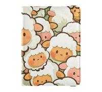 Funda protectora ultrafina de piel de oveja con dibujos animados para pasaporte, organizador de documentos de viaje, Oveja de dibujos animados., 1 size