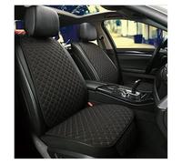 Funda protectora universal de lino para asientos coche, delantera, trasera y respaldo. Cojín verano para sedán, SUV camioneta Protector asiento coche(Black beige 5 seats)