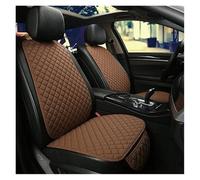 Funda protectora universal de lino para asientos coche, delantera, trasera y respaldo. Cojín verano para sedán, SUV camioneta Protector asiento coche(Coffee 2 seats)