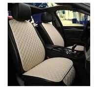 Funda protectora universal de lino para asientos coche, delantera, trasera y respaldo. Cojín verano para sedán, SUV camioneta Protector asiento coche(Beige 2 seats)