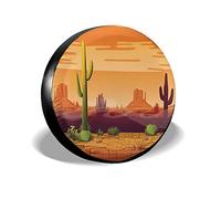 Funda Protectora Universal para Rueda de Repuesto Desert Cactus, Resistente a la Intemperie, para Accesorios de 17 Pulgadas.