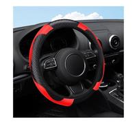 Funda Protectora Volante Funda para Volante de Coche sin círculo Interior PU Repujado Fibra Carbono Antideslizante 1457 a 1496 Pulgadas Accesorios