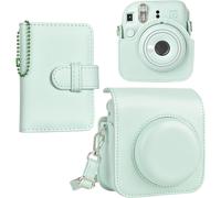 Funda protectora y álbum para cámara compatibles con Fujifilm Instax Mini12 - Bolsa de transporte Polaroid Instax12Mini