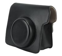 Funda Protectora y Portátil Compatible con Fujifilm Wide300, Funda Clásica Vintage de Piel Sintética para Mini Cámara con Correa Ajustable y Bolsillo, Protege la Cámara de daños. (Negro)